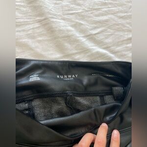 4P faux leather leggings White House black market